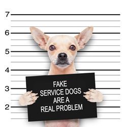 Fake service dogs