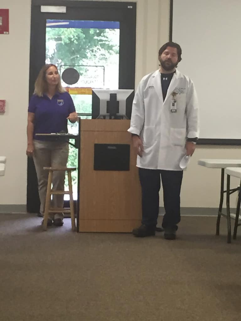 Alex introducing Genesis Assistance Dogs, Inc.