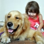Rocco, Genesis Therapy Dog, with Hali at Shop For A Cause - Macy's CityPlace.